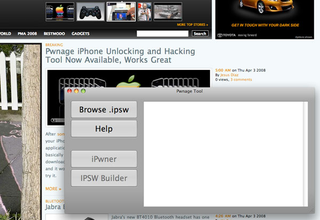Illustration for article titled Pwnage iPhone Unlocking and Hacking Tool Now Available, Works Great